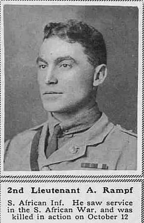 Rampf A 2nd Lt South African Infantry The Sphere 6th Jan 1917