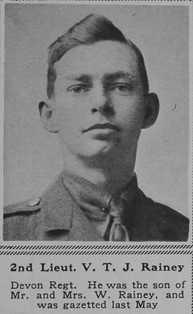 Rainey V T J 2nd Lt Devon Regt The Sphere 22nd Dec 1917