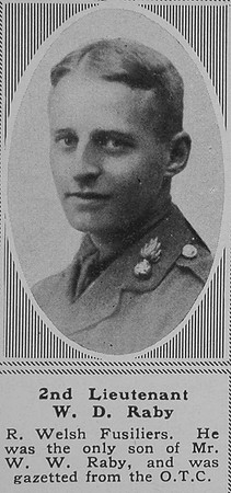 Raby W D 2nd Lt 2nd R Welsh Fus The Sphere 16th Nov 1918