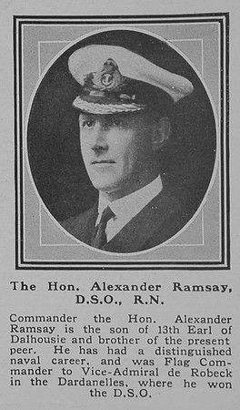 Ramsay A Comm The Hon DSO Royal Navy The Sphere 4th Jan 1919