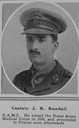 Randall J B Captain RAMC The Sphere 22nd Dec 1917