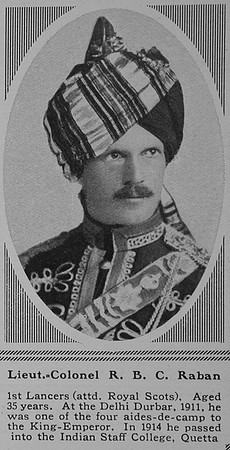 Raban R B C Lt Col Indian Army Attd 13th Royal Scots The Sphere 8th July 1916