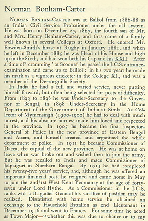 Bonham-Carter N 2nd Lt Household Battalion Obit Part 1
