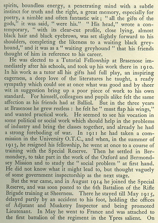 Brandt D R Lt 1st Rifle Brigade Obit Part 2