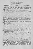 Beale E L Captain Cambridgeshire Regiment Obit