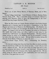 Buxton A R Captain Rifle Brigade Obit