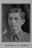 Beney J F Sapper 21055 11th Field Coy. Royal Engineers