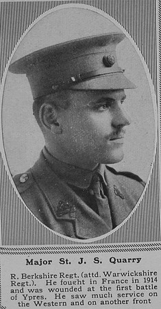 Quarry St J S Major 3rd R Berks Regt The Sphere 6th July 1918