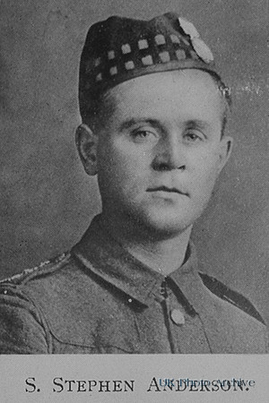 Anderson S S 2nd Lt 5th Royal Scots Fusiliers