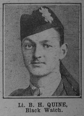 Quine B H Lt 2nd Black Watch (Royal Highlanders) The War Illustrated 5th Oct 1918