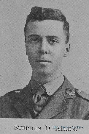 Allen S D 2nd Lt 4th Bedfordshire Regiment