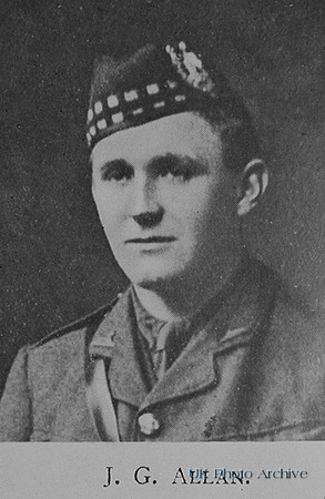 Allan J G Lt 9th Gordon Highlanders