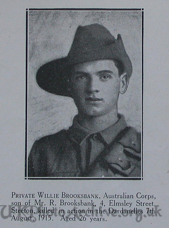 Brooksbank W Pte 6th AIF Craven Roll Of Honour