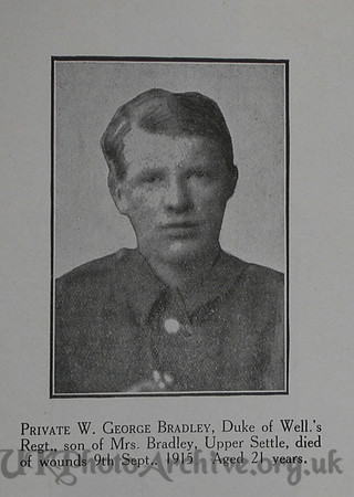 Bradley W G Pte 6th West Riding Regt Craven Roll Of Honour