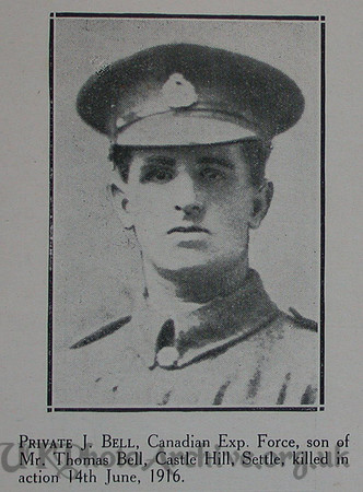 Bell J Pte 1st CEF Craven Roll Of Honour