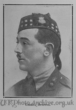 Brown C W Lt Royal Scots Fusiliers