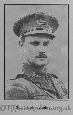 Jennings B S 2nd Lt 14th West Yorkshire Regiment