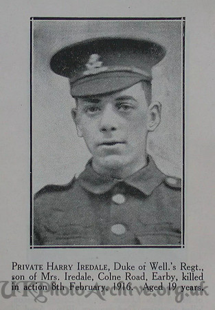 Iredale H Pte 10th West Riding Regt Craven Roll Of Honour