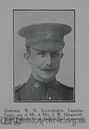 Illingworth W Cpl 1st CEF Craven Roll Of Honour