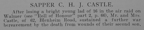 Castle C H J Sapper 870 Div. Engineers Royal Marines Part 1