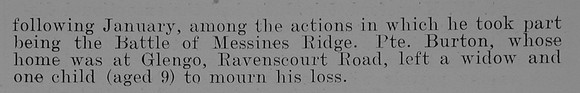 Burton F Pte G-37418 11th The Queen's (Royal West Surrey Regiment) Part 2