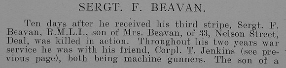 Beavan F Sergt CH-16251 Royal Marine Light Infantry Part 1