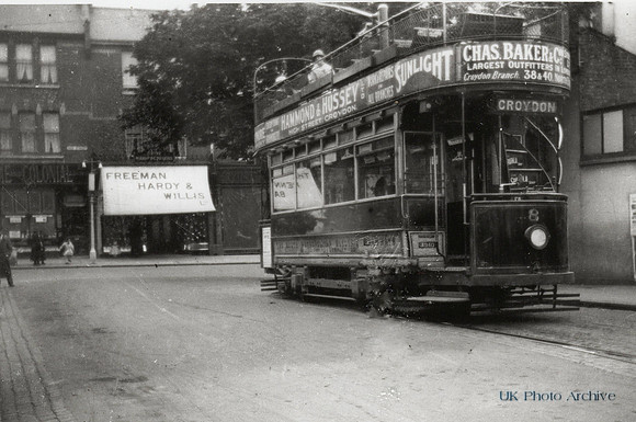 A Tram In Benhill Street Sutton Surrey c.1920