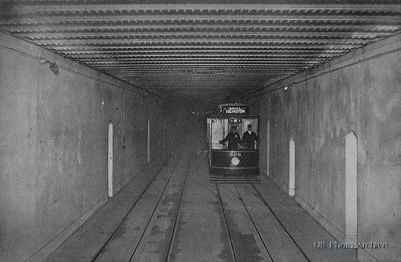 The Electric Tram In Kingsway Tunnel 1902