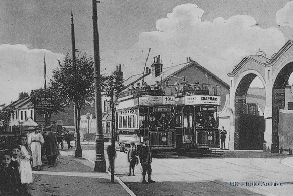 Tram Depot Sutton Surrey c.1910