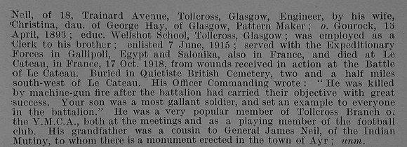Neil A S Pte 315181 Scottish Horse Obit Part 2 De Ruvignys Roll Of Honour Vol 5