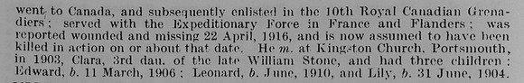 Nicholson E C Sergt 10th Canadian Infantry Obit Part 2