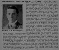 O'Donoghue H V F Pte 434419 50th Canadian Infantry (Alberta Regiment) Obit