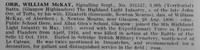Orr W M Sergt 331557 9th Highland Light Infantry
