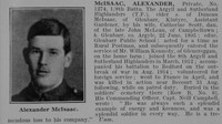 McIsaac A Pte 8th A & S Highlanders Obit De Ruvignys Roll Of Honour Vol 2