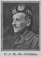Maitland-Makgill-Crichton C J Major 10th Gordon Highlanders