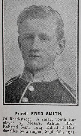 Smith F Pte 2356 9th Manchester Regiment