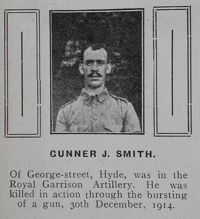 Smith J Gnr 13954 Royal Garrison Artillery