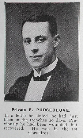 Purseglove F Pte 1st Cheshire Regiment