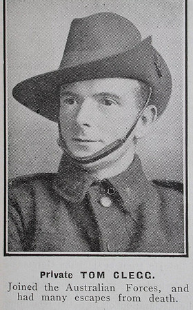 Clegg T Pte 273 2nd Australian Infantry Hyde In War Time - Randal Sidebotham July 1916