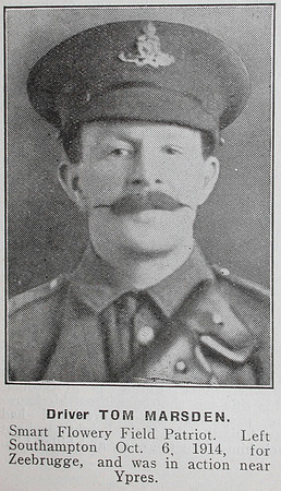 Marsden T Dvr Royal Field Artillery