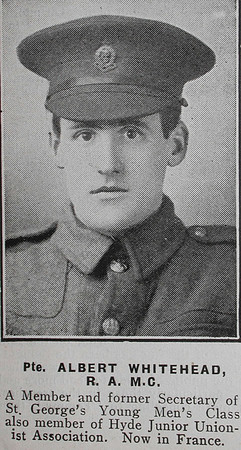 Whitehead A Pte Royal Army Medical Corps