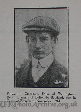 Crossley J Pte 10th West Riding Regt Craven Roll Of Honour