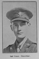Crowther N 2nd Lt Cheshire Regiment