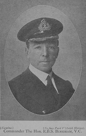 Bingham E B S Comm The Hon VC HMS Nestor Irish Heroes In The War F Lavery 1917