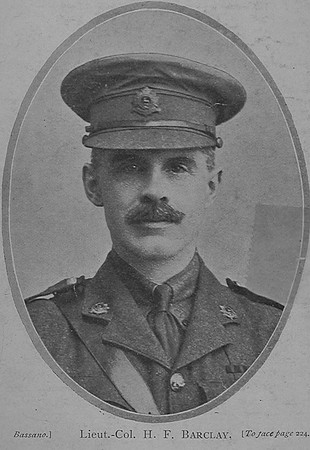 Barclay H F Lt Col 30th Northumberland Fusiliers Irish Heroes In The War-F Lavery 1917