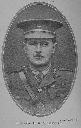 Steward G R V Lt Col DSO 27th Northumberland Fusiliers Irish Heroes In The War - F. Lavery 1917