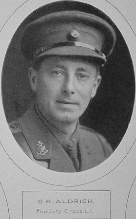 Aldrich G R 2nd Lt 23rd London Regiment Lloyds Bank Memorial Album