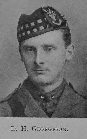 Georgeson D H Captain 8th Seaforth Highlanders