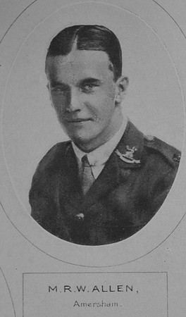 Allen M R W 2nd Lt 7th Norfolk Regiment Lloyds Bank Memorial Album