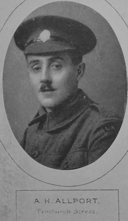 Allport A H Rfn 5153 5th London Regiment (London Rifle Brigade) Lloyds Bank Memorial Album